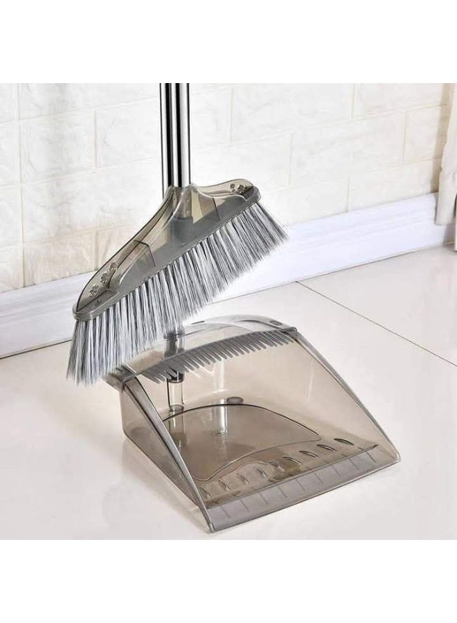 سين طقم جاروف ومقشه اكليرك يد استانلس - Image 1